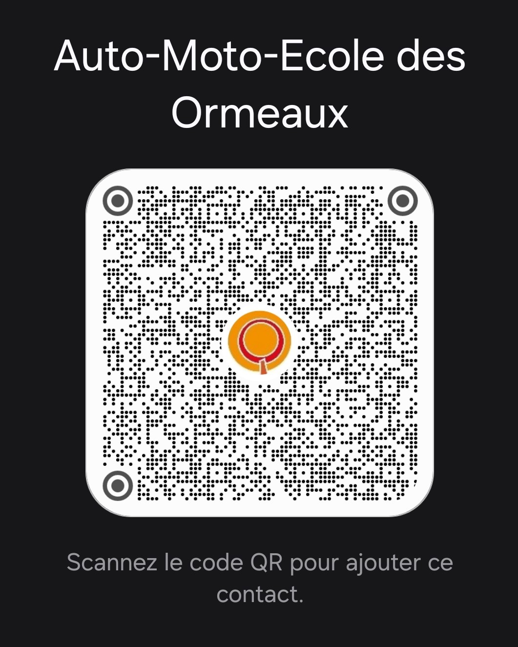 Contact Auto Ecole des Ormeaux